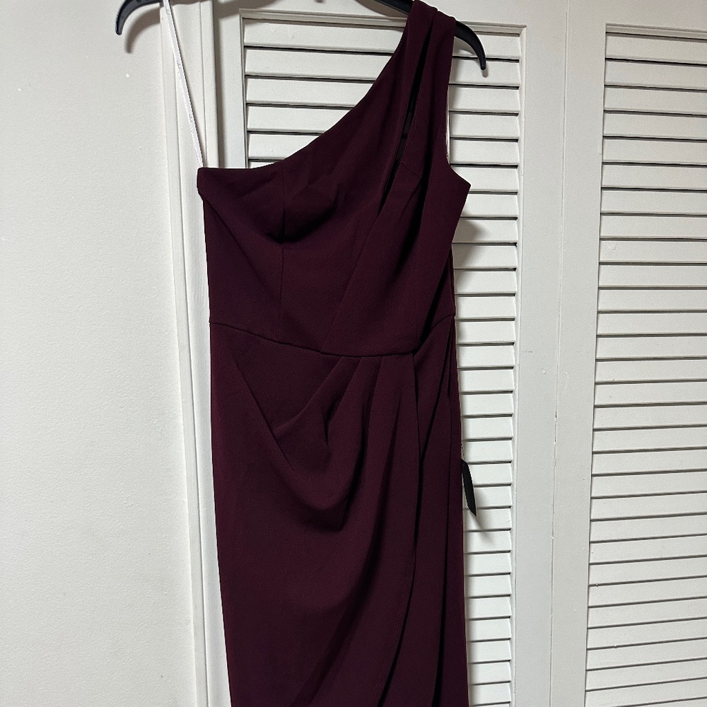 Burgundy dress